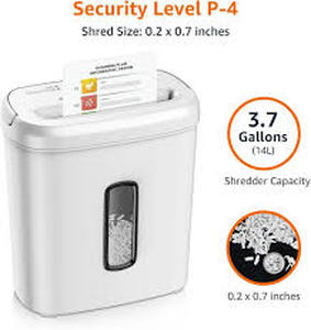 lot 19557 image: Amazon Basics 8-Sheet Cross-Cut Paper Shredder