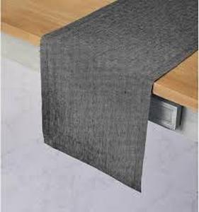 lot 20311 image: Solino Home Gray Linen Table Runner