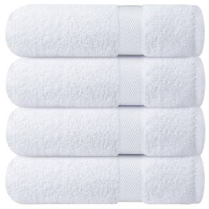 lot 886 image: Infinitee Xclusives Luxury 100% Ring-Spun Cotton White Bath Towels Set of 4 (27x54 inches) �� Soft, Absorbent & Quick-Drying Towels for Bathroom, Gym, Spa & Hotel Use (Brilliant White, Bath Towels) - Retail $37