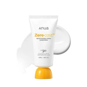 lot 932 image: Anua, Zero-Cast Moisturizing Sunscreen SPF 50, Glow Natural Sunscreen for face, No White Cast, Hyaluronic Acid, Niacinamide, Oil-Free, Korean Skincare, 1.69 fl oz - Retail $18
