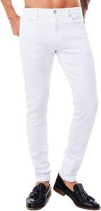 lot 949 image: ABSECAI Mens Jeans Pants Skinny Slim Fit Comfy Fashion Denim Stretch Fit White 42 - Retail $25