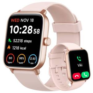 lot 955 image: Smart Watch for Women Android & iPhone, Alexa Built-in, IP68 Waterproof Activity Fitness Tracker with Bluetooth Call (AnswerMake), 1.8 Smartwatch with Heart RateSpO2Sleep Monitor, 100 Sports Mode - Retail $50