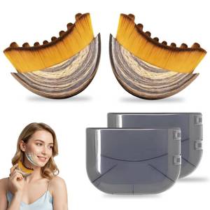 lot 980 image: New Lymphatic Contour Face Brush, Lymphatic Drainage Massager for Face,Ergonomically Designed to Fit The Skin and Relieve Fatigue ��2pcs�� - Retail $4