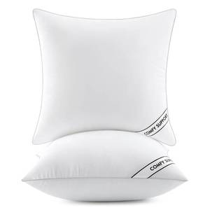 lot 985 image: MIULEE 26x26 Inch Euro Pillows Inserts, Pack of 2 Down Alternative Virgin Filling Comfy Support Throw Pillows for Sofa Couch Bed - Retail $28