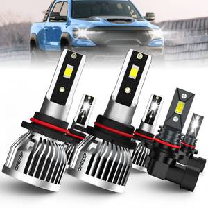 lot 20308 image: QIPEIZSP Fit for (2013-2015) Dodge Ram 1500 2500 3500 With Projector Bulbs Combo, 9005 High Beam9012 Low Beam9145 Fog Light Bulbs, Pack of 6 - Retail $63