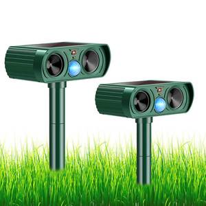 lot 20313 image: 2 Pack Solar Ultrasonic Animal Repeller 2026 Waterproof Deer Repellent Devices Flashing Light Deterrent for Rabbits,Dogs, Raccoons, Cats,Rodents, Skunks, Squirrels,Yard Garden Outdoor