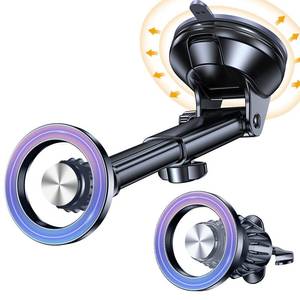 lot 20319 image: Coolpow for MagSafe Car Mount��WindshieldVentDash��Magnetic Phone Holder for Car Phone Holder Mount Cell Phone Holders for Your Car Accessories Suction Phone Mount for Car Truck Stand for iPhone 17 16 - Retail $17
