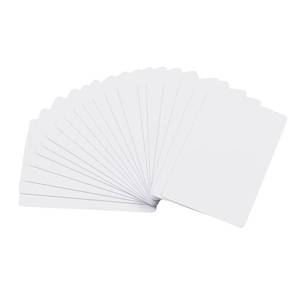 lot 20325 image: 20 Pack Premium Blank PVC Cards, CAETOUNG CR80 30 Mil Graphic Quality White Plastic Cards for Photo ID Badge Printers - Retail $6