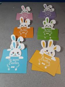 lot 20392 image: 12 Pieces Happy Easter Card Holder  - Retail $0