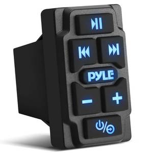 lot 20407 image: Pyle Rocker Switch Wireless BT Audio Controller, Waterproof Rated Marine Receiver Remote Control for Car, Truck, Boat, 4x4, PowerSport Vehicles, Connect and Stream Audio from External Devices - Retail $65