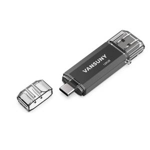 lot 20408 image: Vansuny 128GB USB C Flash Drive 2 in 1 OTG USB 3.0  Type C Memory Stick with Keychain Dual Type C Thumb Drive Photo Stick Jump Drive for Android Smartphones, Computer, Tablet, PC - Retail $23