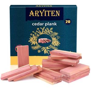 lot 20416 image: Aryiten Cedar Blocks for Clothes Storage, 20 Pack Planks - Aromatic Scent Cedars Wood Planks for Closets and Drawers Freshener - Retail $10
