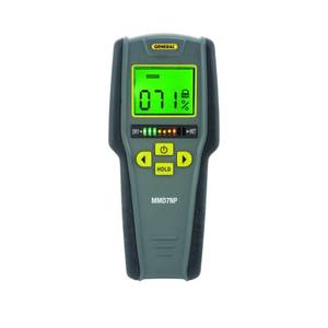 lot 20418 image: General Tools Digital Moisture Meter MMD7NP - Humidity Sensor- Pinless and Non-Invasive - Retail $50