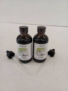 lot 11992 image: HBNO  Lime Essential Oil, 4oz, 2 Pack