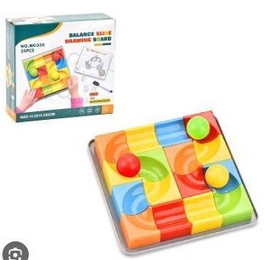 lot 12063 image: Balance Slide Drawing Board Puzzle Game 24 Pieces