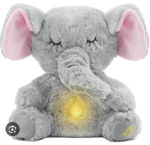 lot 12097 image: Elephant Plush Toy with LED Light and Breathing Function