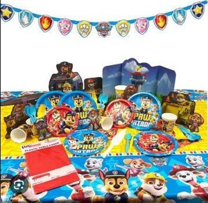 lot 12109 image: Paw Patrol Birthday Party Supply Kit