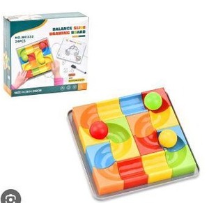 lot 12116 image: Balance Slide Drawing Board Puzzle Game 24 Pieces