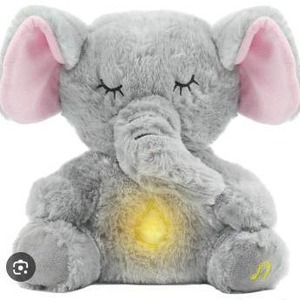 lot 12150 image: Elephant Plush Toy with LED Light and Breathing Function
