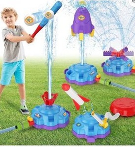 lot 12189 image: Crogift 4-in-1 Water Sprinkler Toys for Kids