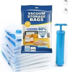 lot 12203 image: Vacuum Storage Bags, 11 Pieces, Assorted Sizes, 2 Packs