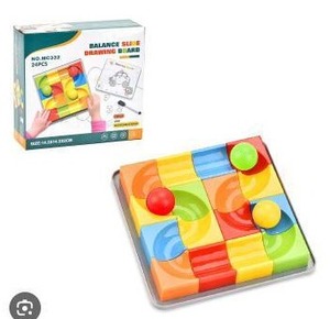 lot 12204 image: Balance Slide Drawing Board Puzzle Game 24 Pieces