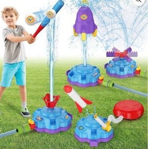 lot 12205 image: Crogift 4-in-1 Water Sprinkler Toys for Kids