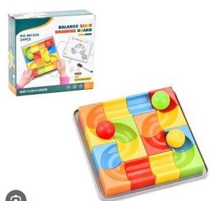 lot 12236 image: Balance Slide Drawing Board Puzzle Game 24 Pieces