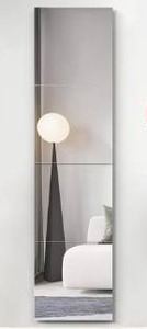 lot 12310 image: 4 Pcs Home Gym Mirrors 12 x 12 Mirror Tiles