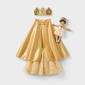 lot 9853 image: 25.7in&nbsp Royal Dress-Up 3 with Doll 4pc Set - Gigglescape - Retail $20