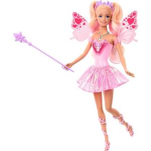 lot 9858 image: Barbie Fantasy Fairy 11 Doll with Color Change Wings and Outfit - Retail $20