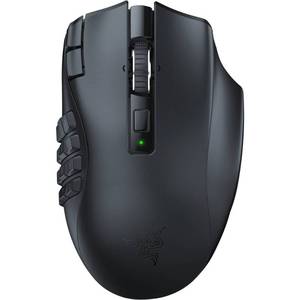 lot 9875 image: Razer Naga V2 HyperSpeed Wireless MMO Gaming Mouse Ergonomic Design, 19 Buttons - Retail $65