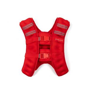 lot 9899 image: Blogilates Weighted Body Vest 15lbs - Red - Retail $47