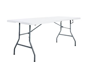 lot 9897 image: Peakform Dorm Folding Banquet Table Off White 6ft - Retail $55