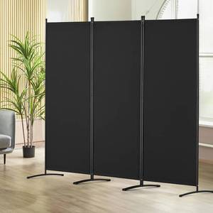 lot 9917 image: VEVOR Room Divider, 3 Panel Room Divider, Folding Privacy Screen and Portable Partition Divider for Room Separation, Freestanding Room Partitions - Retail $48