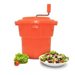 CLIVIA 5 Gal/20 Qt Large Commercial Salad Spinner Jumbo Manual Lettuce Dryer-Dries up to 7 Heads of Lettuces - Retail: $150