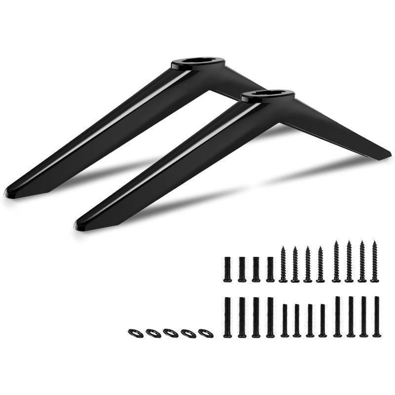 lot 34743 image: Base Stand fit for TCL Roku 28in - 65inch Smart TV Models Listed, Not Universal Legs, for 32S305 32S355 40S355 40S325 49S423 50S423 55S453 65S446 TV Stand Legs with Screws and Instruction - Retail $10