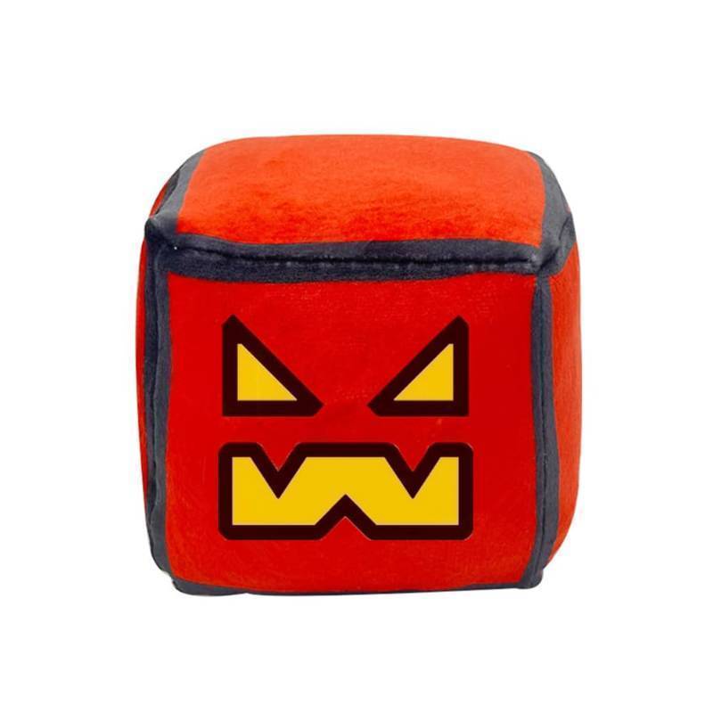 lot 61983 image: 4.7�� Cube Plush Toy Stuffed Plushie Doll Small Pillow Pendant Game Cute Fans Collection Birthday Gift (Red B) - Retail $4