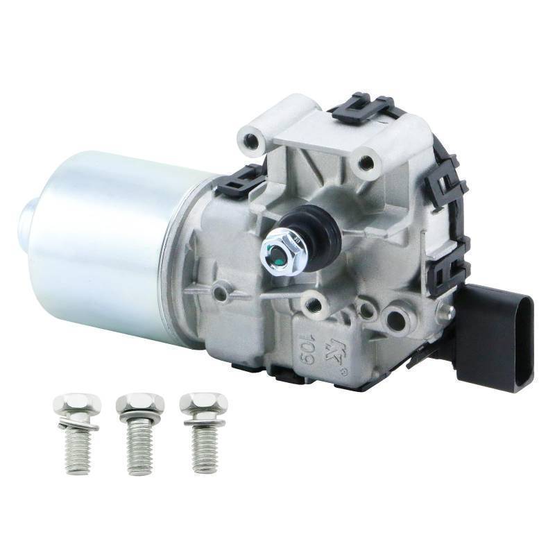 lot 62030 image: Front Windshield Wiper Motor Compatible with Volkswagen Jetta 2011 2012 2013 2014 2015 2016 2017 2018, Replace 5C7955113D 6R1955119A 5C6955121A 5C6-955-113-A 5C7-955-113-A 85-35002, 4-Pin - Retail $43