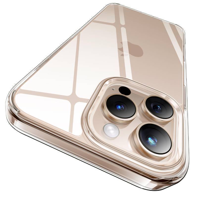 lot 14476 image: iPhone 16 Pro Max Case Crystal Clear, Never Yellow Technology 12FT Military-Grade Protection Slim Thin Transparent Cover for iPhone 16 ProMax Phone Case 6.9 inch, Clear - Retail $13