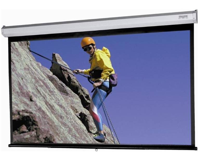 lot 53500 image: Da-LITE Model C with CSR Projector Screen, Case is 87.5 inch long