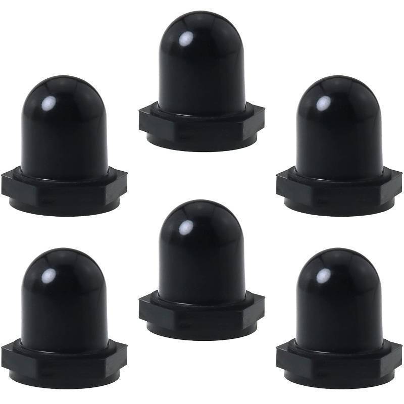 lot 24303 image: 6pcs Circuit Breaker Waterproof Dust Cover Cap for 98 88 Series 19x19mm Black Nipple Type Waterproof Cap - Retail $9