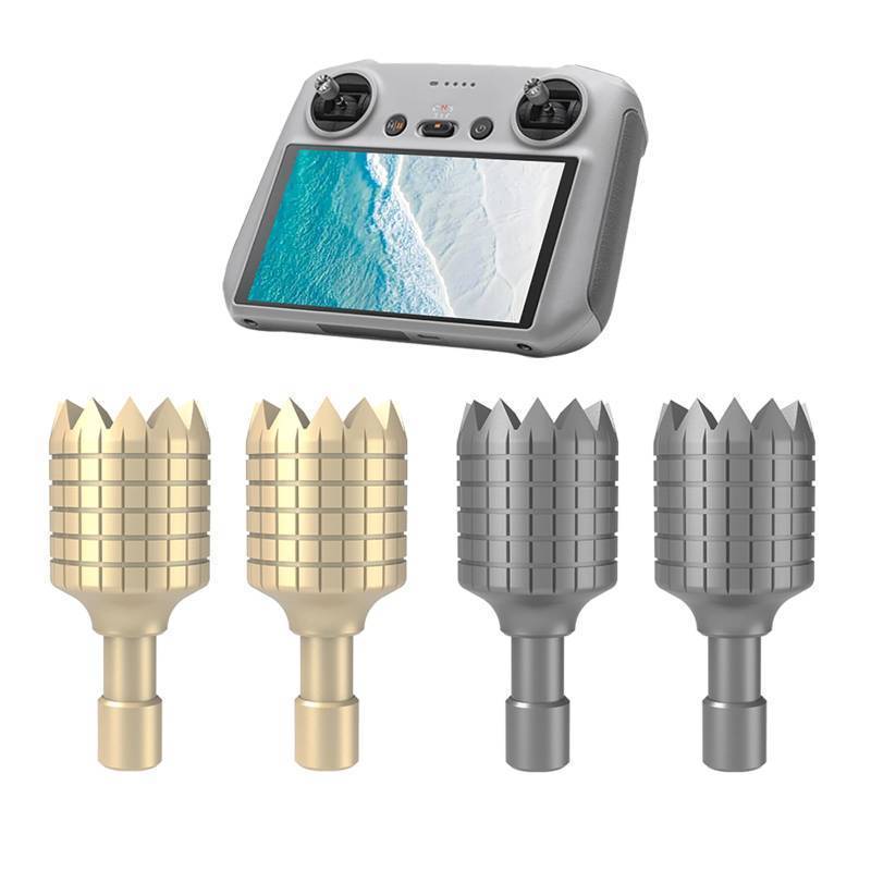 lot 33984 image: (2 Pairs) Remote Controller Joystick for DJI Mini 4 ProMini 3 Pro 3Mini 3Air 3Air 2SMavic 3Mavic 3 ProMavic 3,Replacement Joystick for DJI RCRC 2 Remote(Gray&Golden) - Retail $7