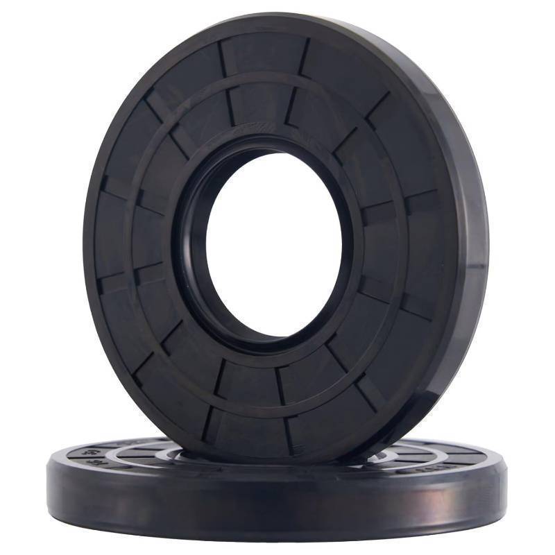 lot 43898 image: 2PCS Oil Seal, Lip Seals, TC 32mm x 62mm x 12mm, Nitrile Rubber Double Lip Spring-Loaded Oil Shaft Seal, Designed for Bearing Shaft, Black