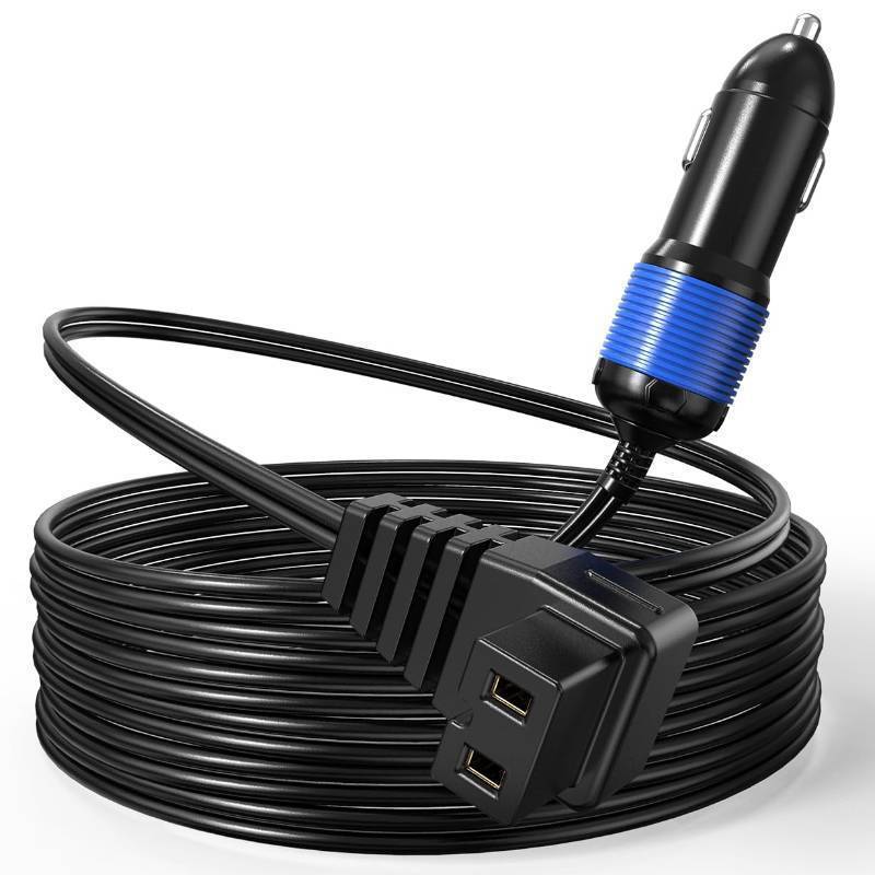 lot 24923 image: 12V24V DC Power Cord for Car Refrigerator, 11.5FT 14AWG Heavy Duty Cable Built-in Fuse with Secure Plug Compatible with AlpicoolBougeRVDometicSetpowerJoyTutus Portable Freezer Fridge