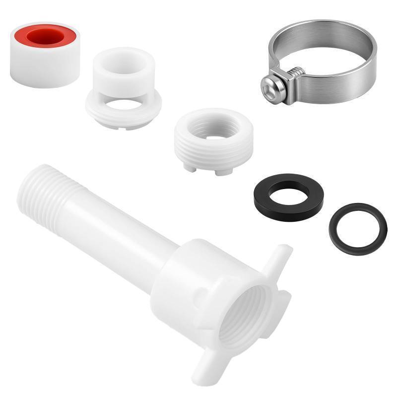 lot 72063 image: 4 in 1 Tub Spout Diverter Repair Kit, Bathtub Faucet Adapter Slip Replacement Parts, Universal Fits 12 Copper Pipe, 12 IPS and 34 IPS with Assembly Tool - Retail $8