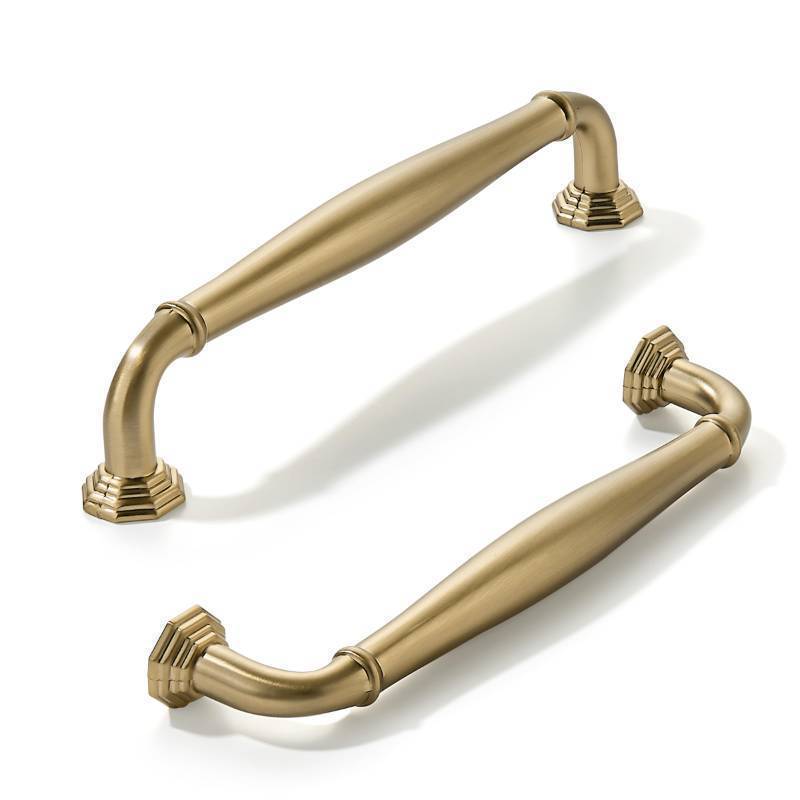 lot 44226 image: 2 Pack 4 Inch(102mm) Champagne Bronze Heavy Duty Solid Cabinet Pulls Satin Brass Cabinet Handles Heavy Duty Solid Cabinet Hardware for Cupboard Drawer Pulls Dresser Handle - Retail $7