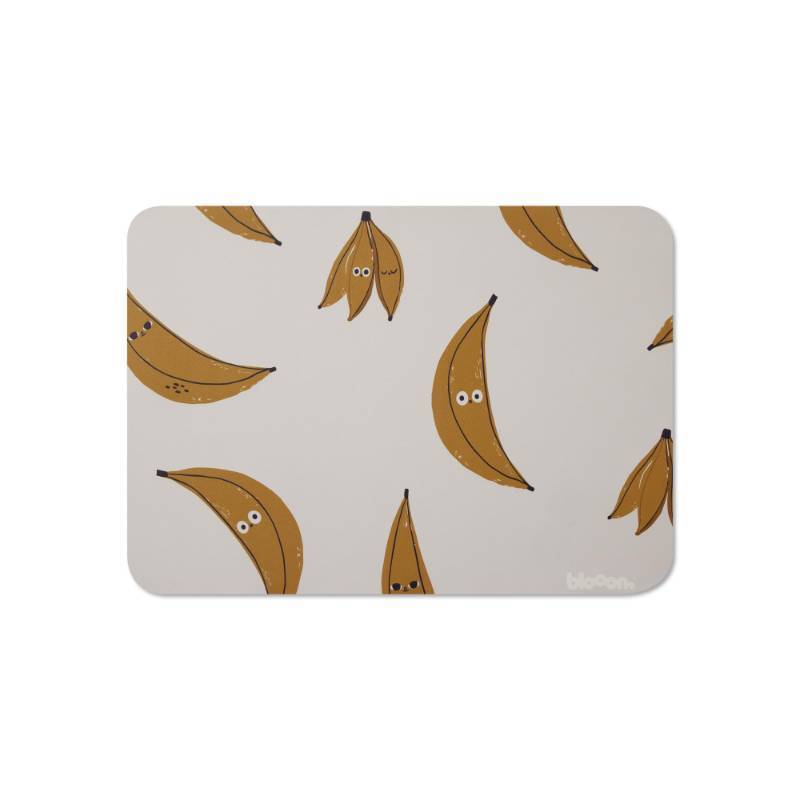 lot 44281 image: Blooom Placemat for Baby, Toddler & Kids  Wipeable, Reusable and Eco-Friendly  Baby Weaning Placemat for Mealtime & Snack Time  Modern Design (Banana, 12 x 17)