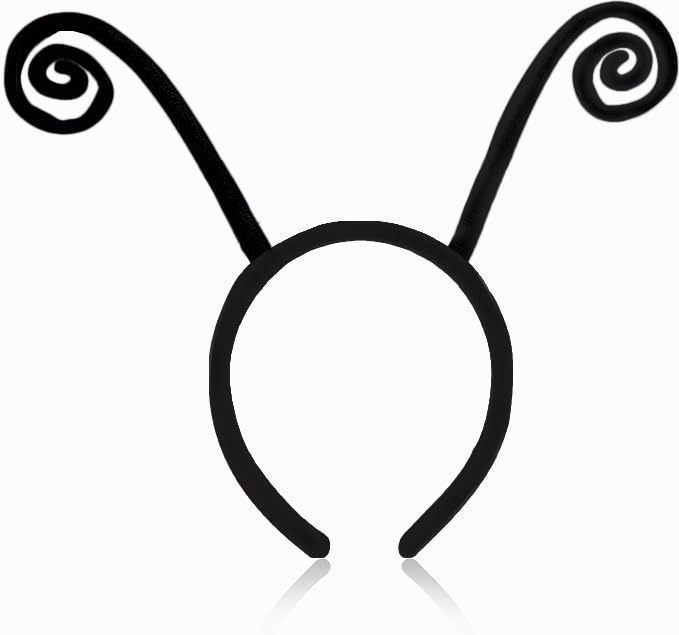 lot 44292 image: Butterfly Antenna Headband for Women, Black Ladybug Ears Headband Butterfly Wings Costume for Halloween Costume Accessories Party Supplies - Retail $13