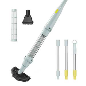 lot 16610 image: S1 Lite Cordless Spa Hot Tub Vacuum Cleaner 90-Min Runtime, Powerful 20W Brushless Motor, Includes 3 Aluminum Poles, Lightweight Handheld Pool Vacuum to Clean Small Debris Types, VISIBLE USE. - Retail $70